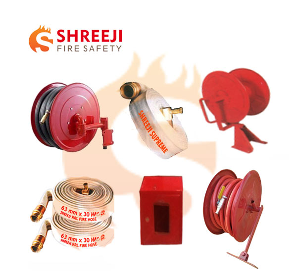 Fire Fight Water Hose System - Hose Cotton Reel - Canvas Pipe Reel - MS Cabinet Box Manufacturers